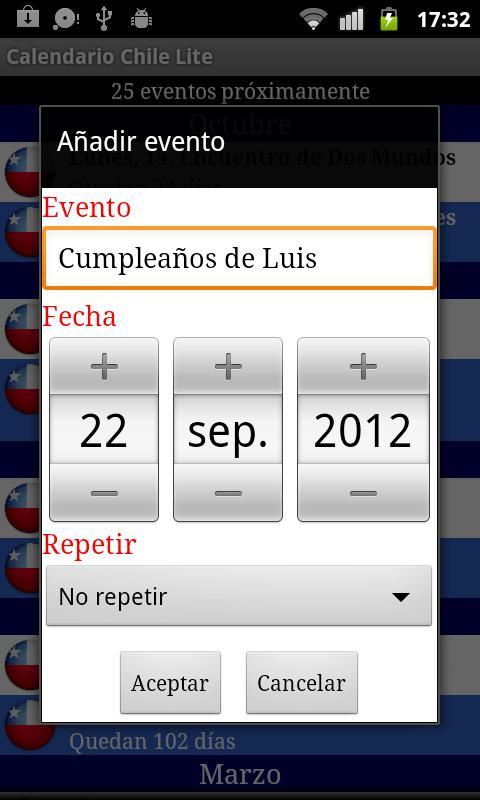 Calendario Feriados Chile