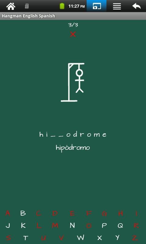Hangman English Spanish