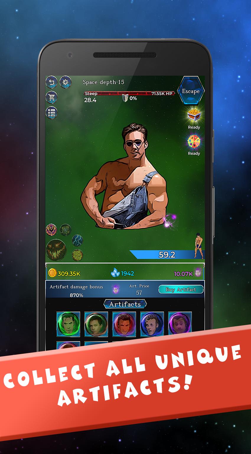 Gachimuchi in Space: IDLE RPG
