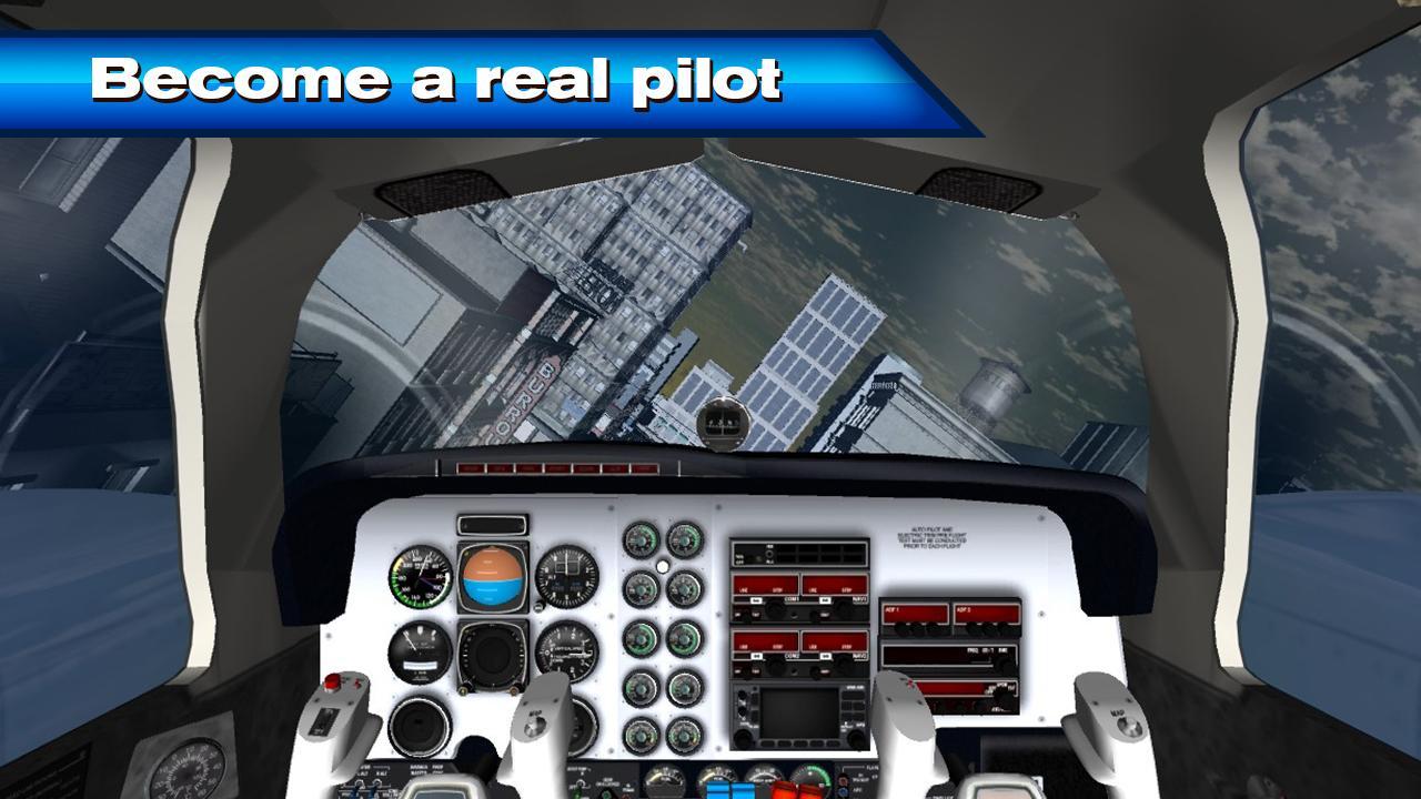 Airport: Pilot in Airplane 3D