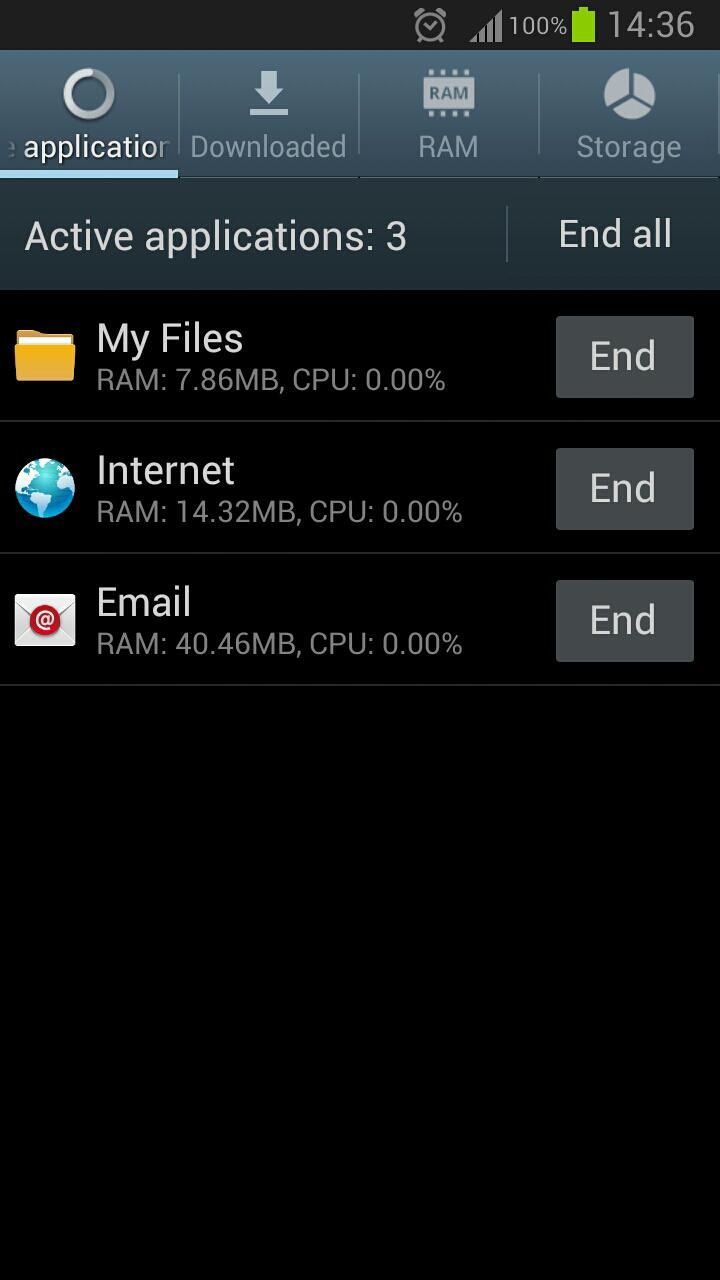 Task Manager Note 2 Shortcut