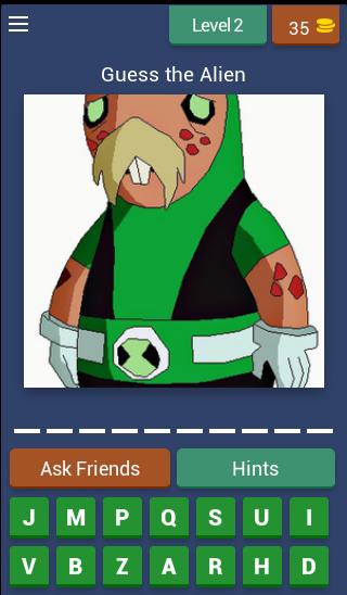 Ben 10 omniverse aliens quiz - guess all aliens