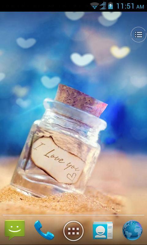 Drift Bottle live wallpaper