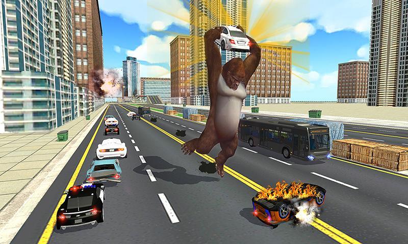 Angry Gorilla Kong Attack - City Rampage 2019