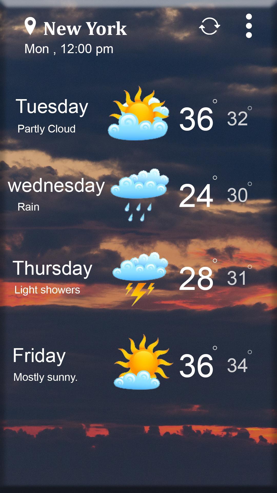 Daily Live Weather Forecast Report App