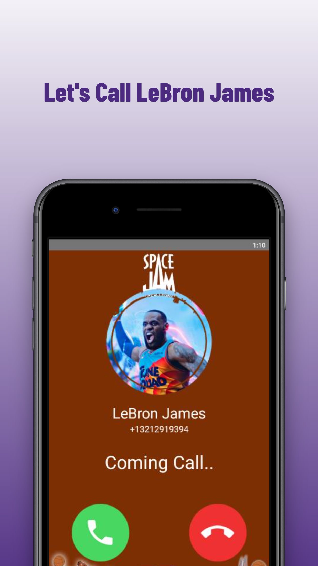 lebron james video call Space