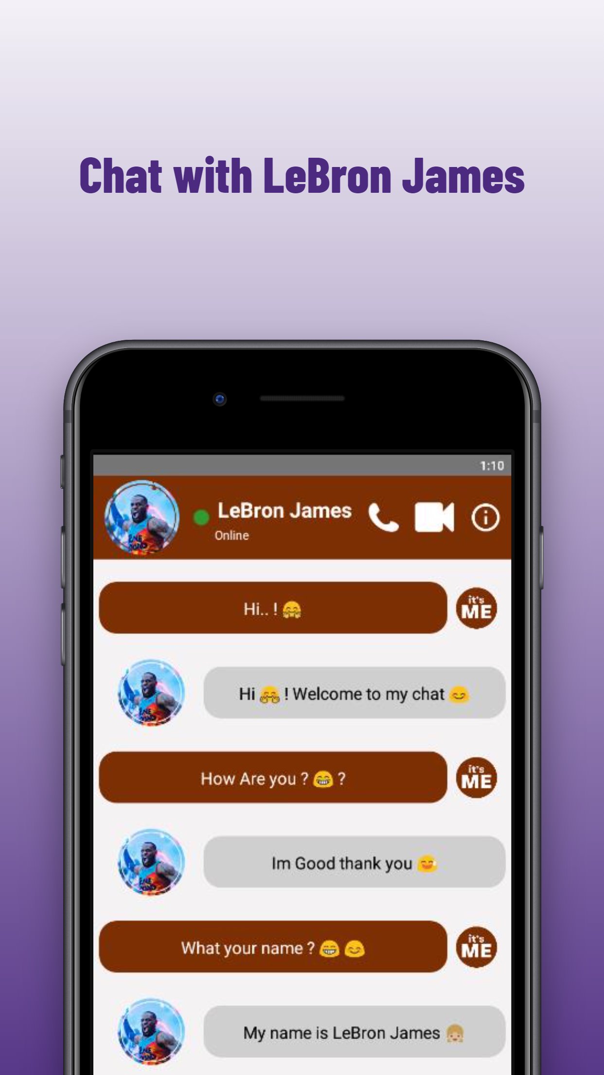 lebron james video call Space