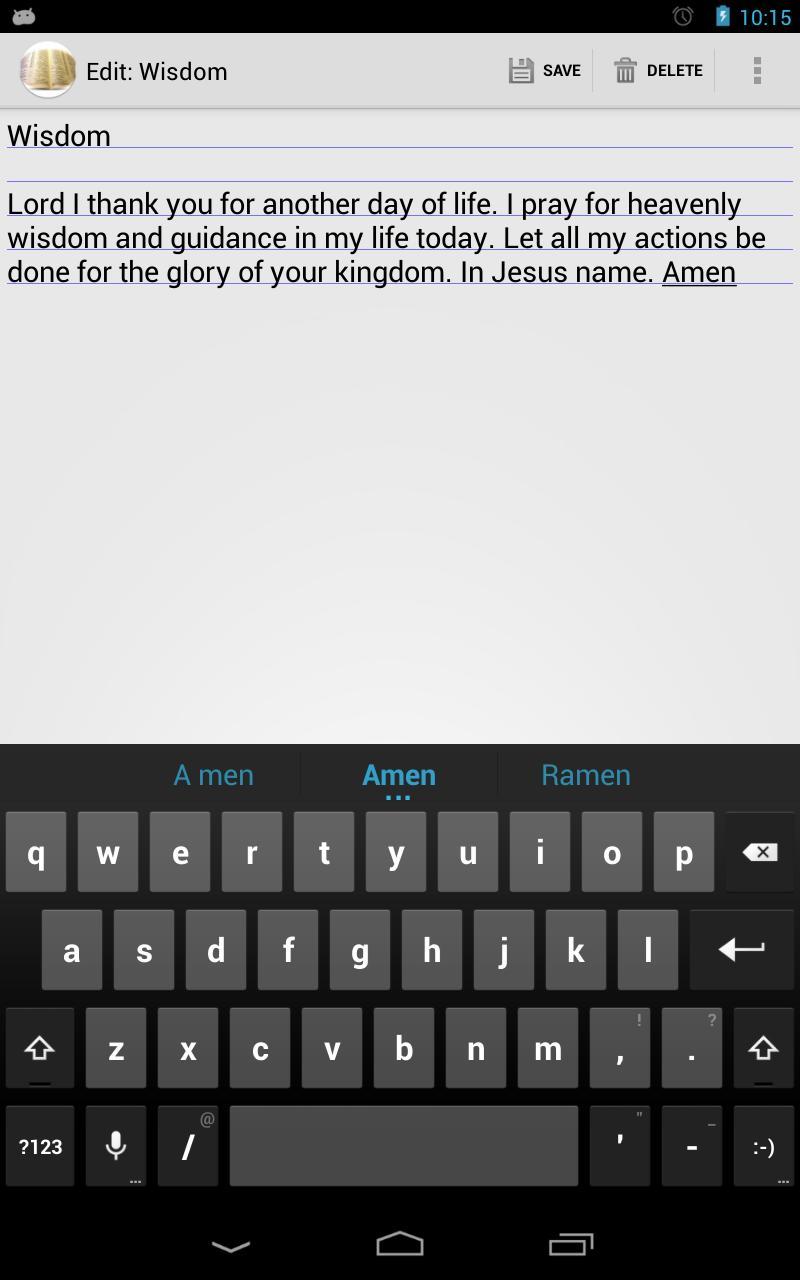 My Prayer Journal