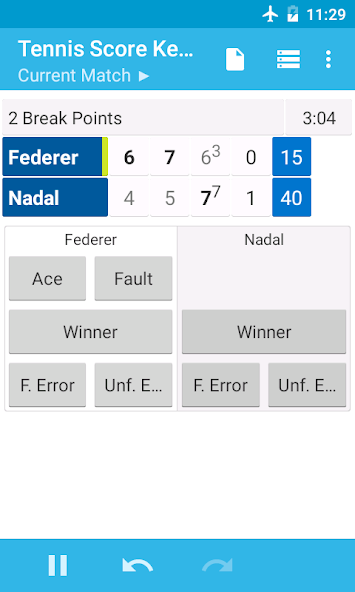 Tennis Score Keeper