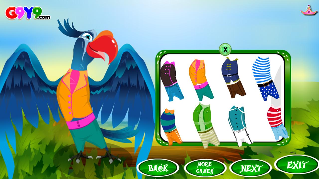 parrot dress up