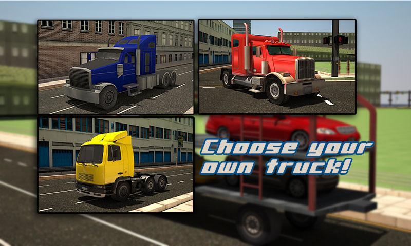 Car Transporter Trailer 3d Sim