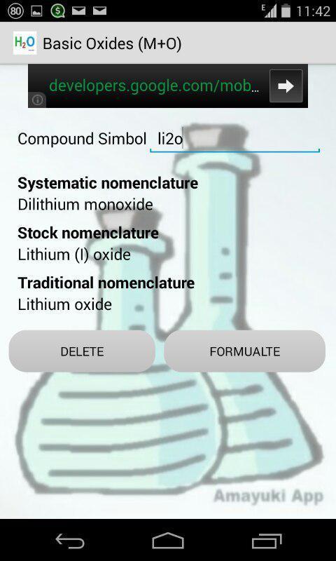 Chemical Inorganic Formulation