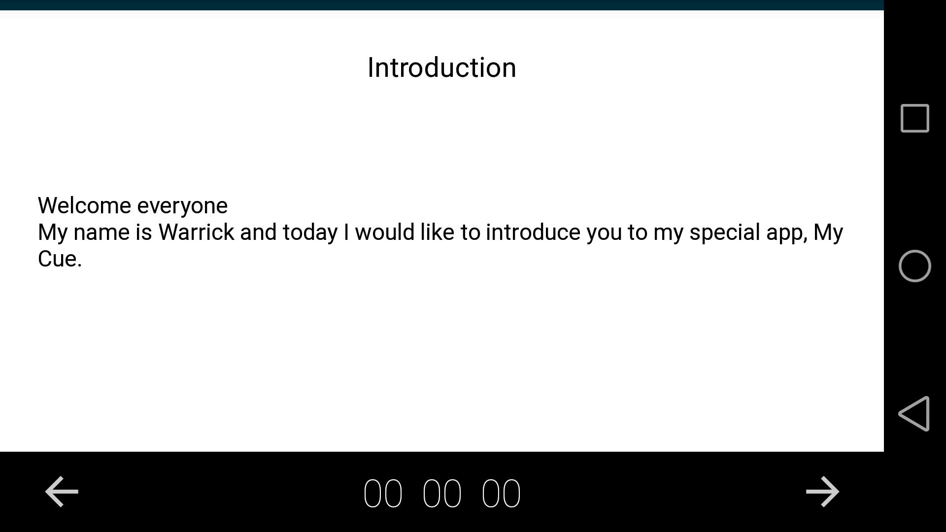 Speech note cards