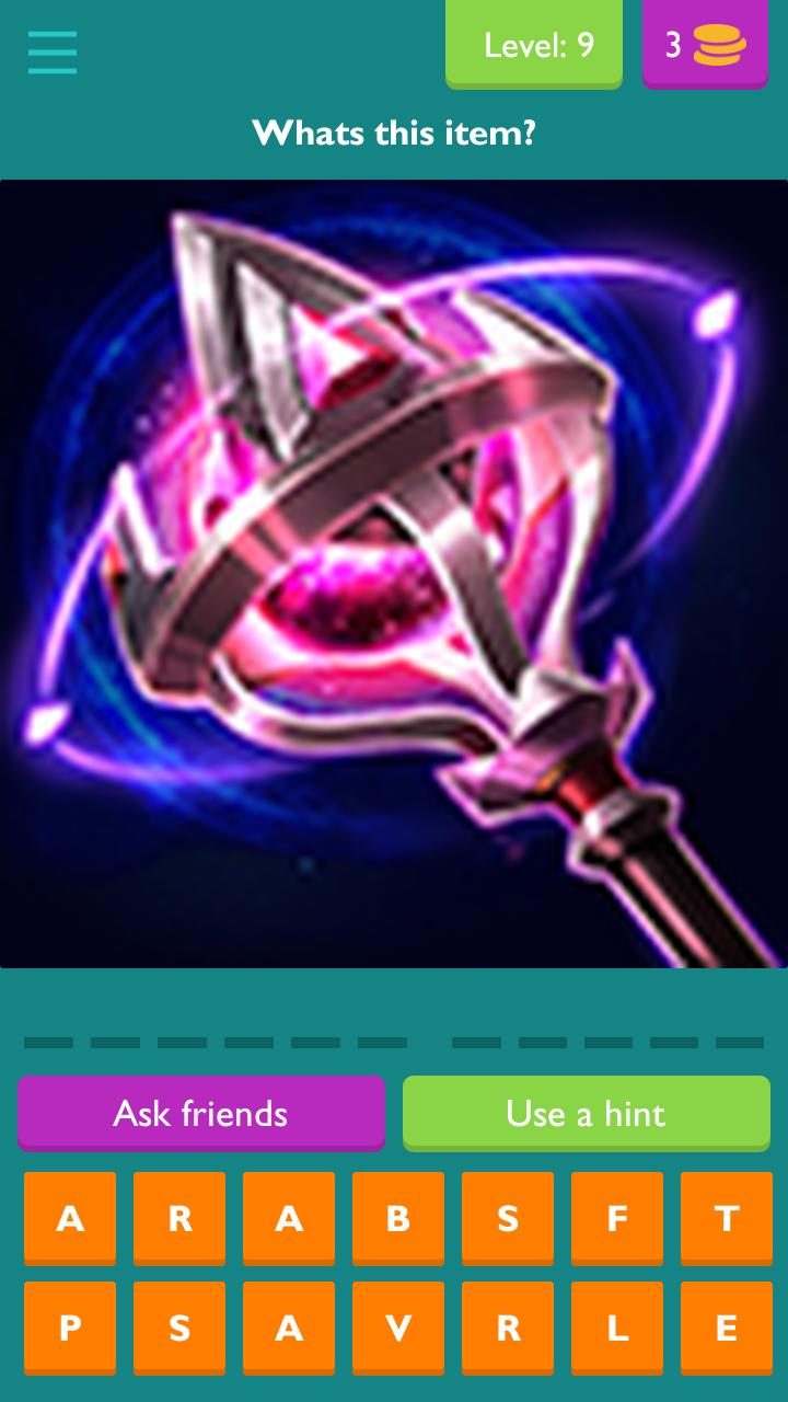AOV Item Quiz