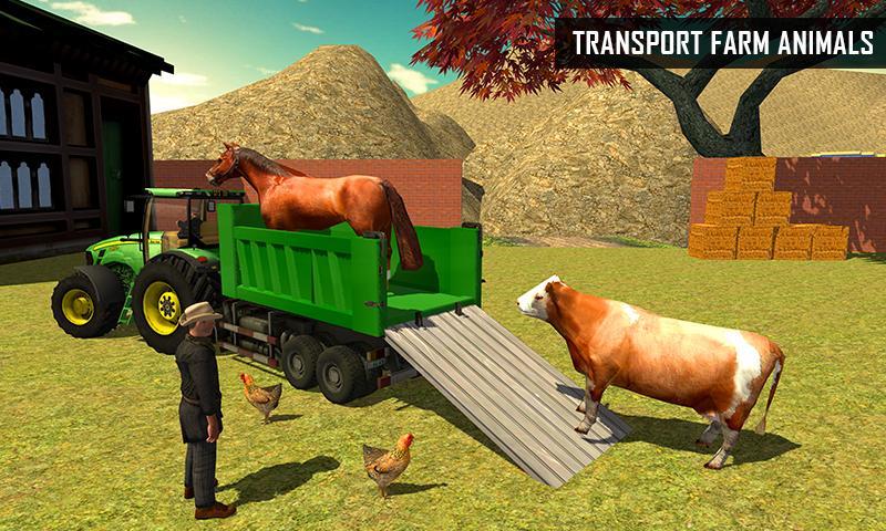 Offroad Farm Tractor Driving
