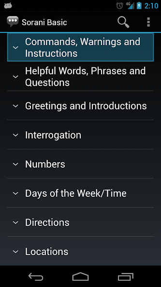 Central Kurdish Basic Phrases
