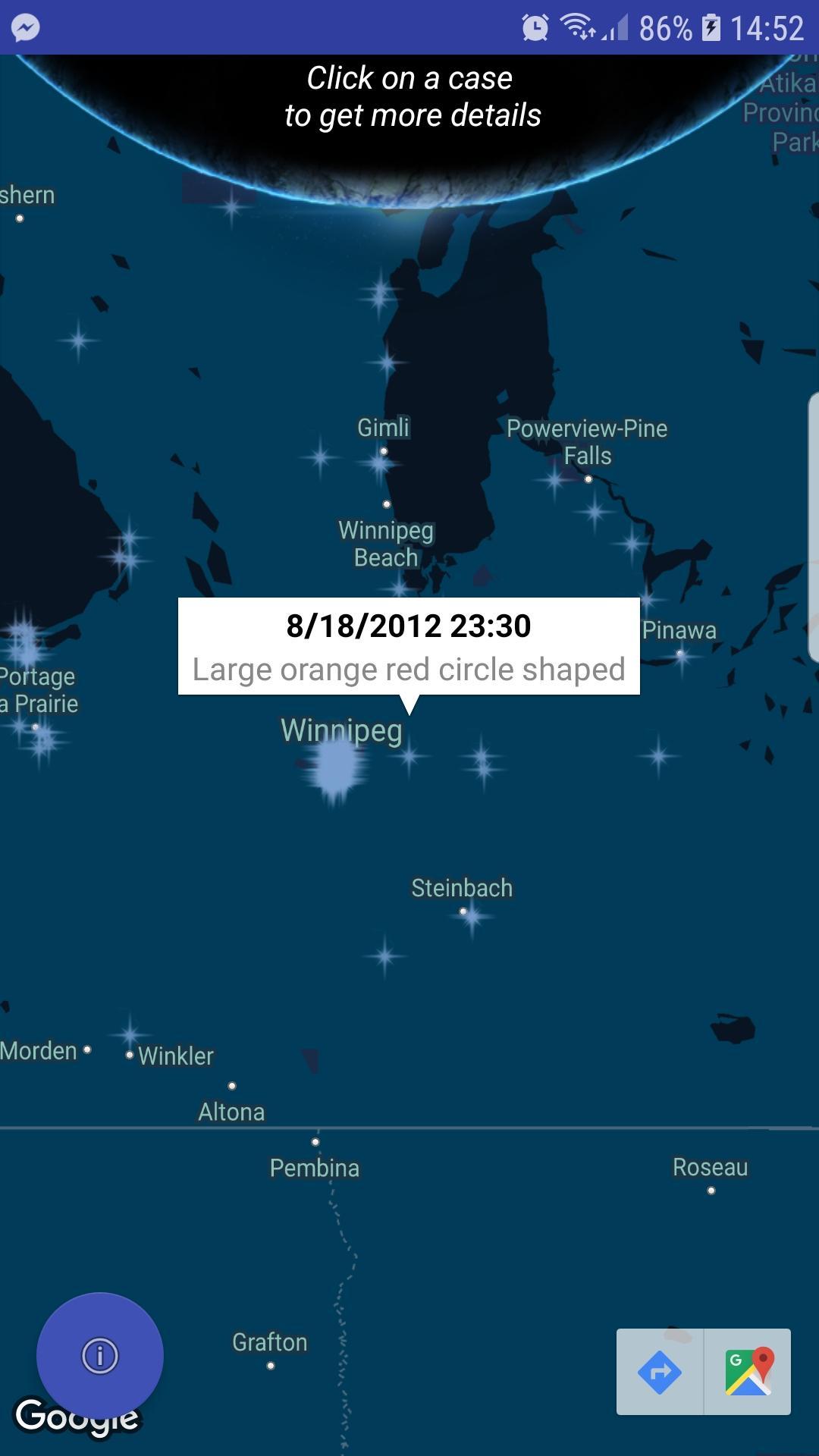 UFO: The Canada map