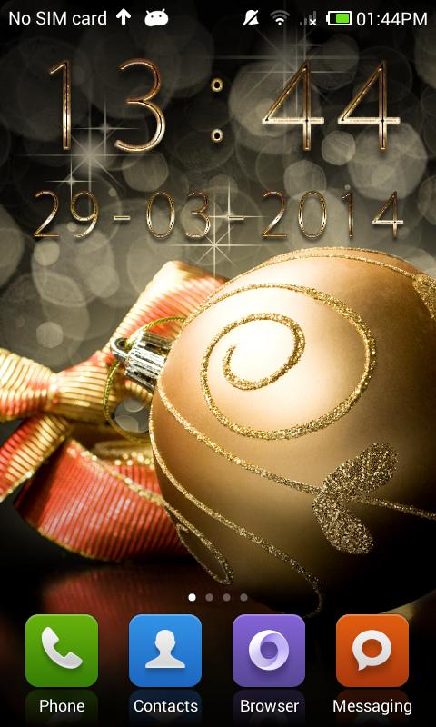 Gold digital clock