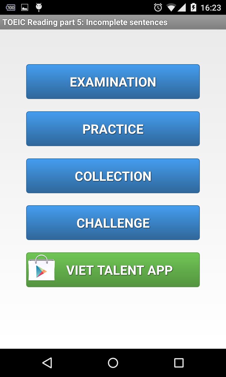 Learn TOEIC Part 5
