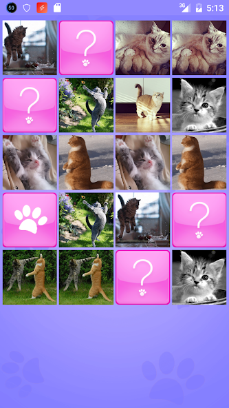 Cute Cats Memory Matching Game