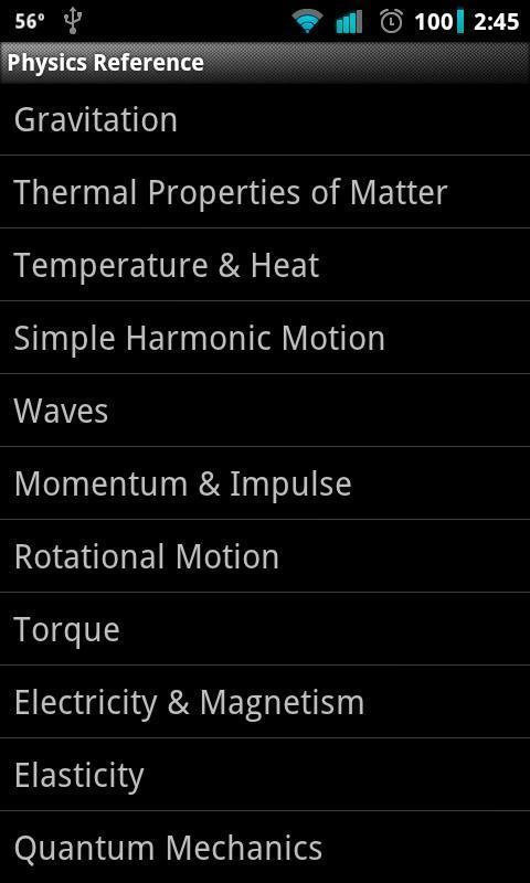 Physics Reference