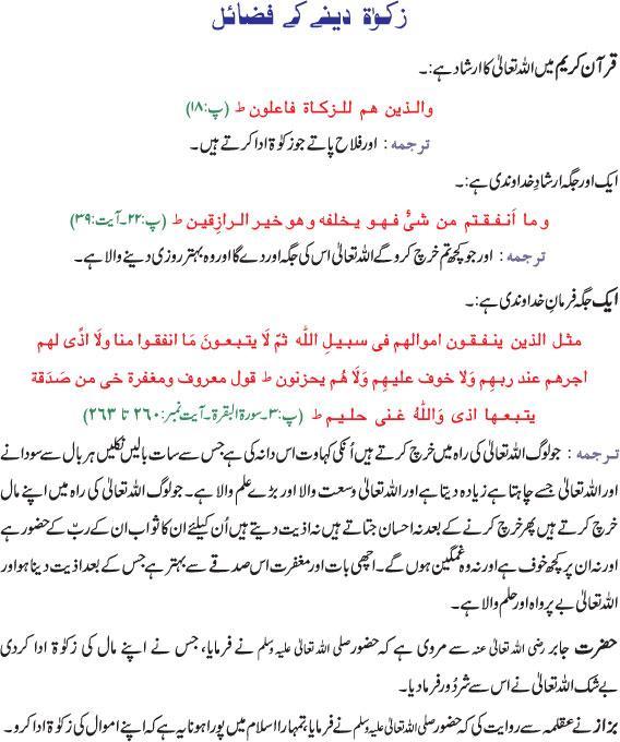 Zakat Ki Ahmiat