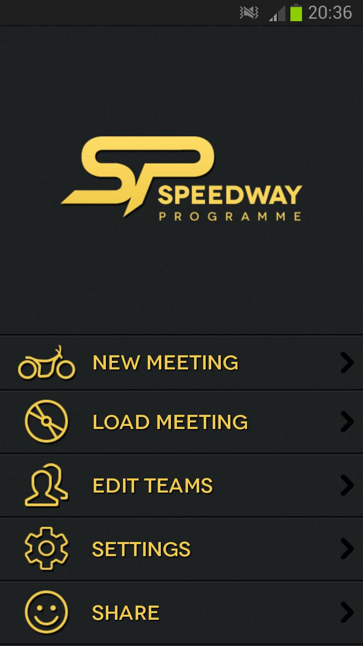 Speedway Programme