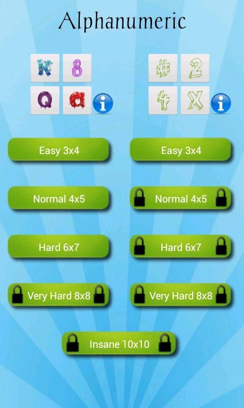 Memory, Match Up & Mind active