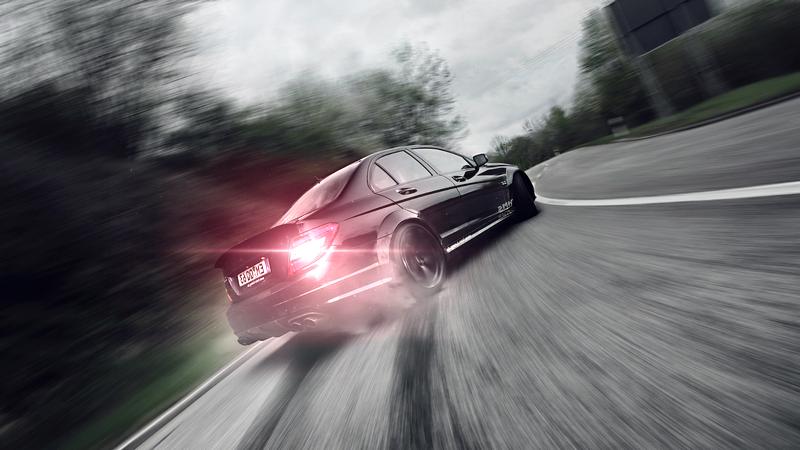 AMG Mercedes Drift In the City
