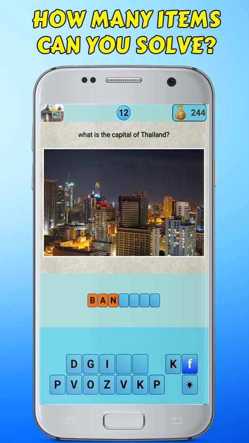 Geography Capital Cities Quiz