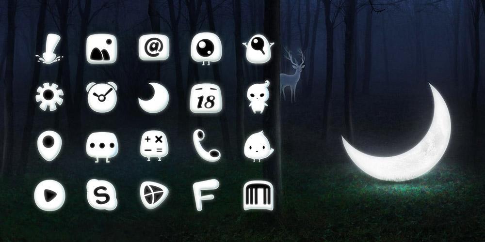 Fallen Moon GO Launcher Theme