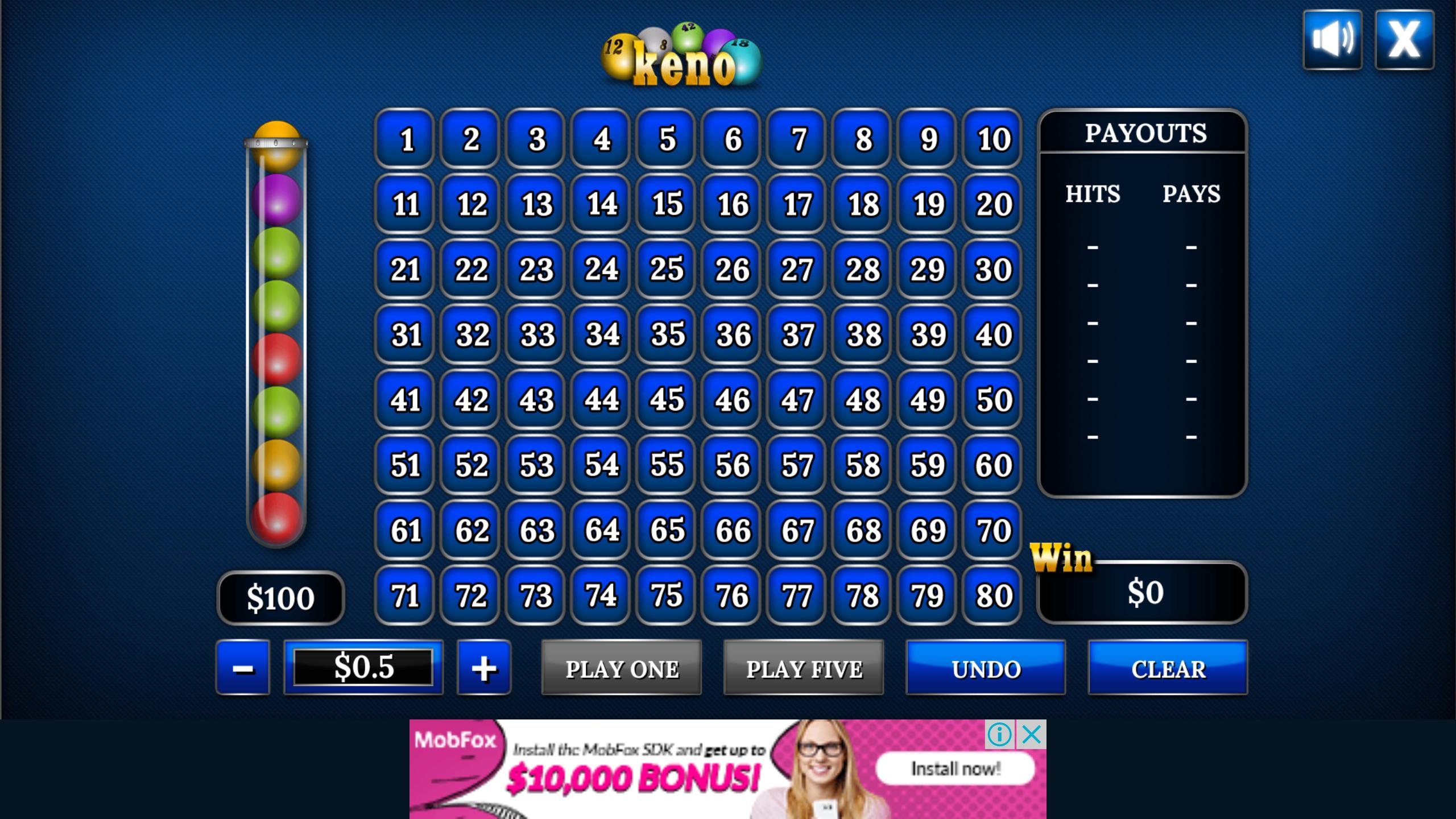 Keno lucky casino