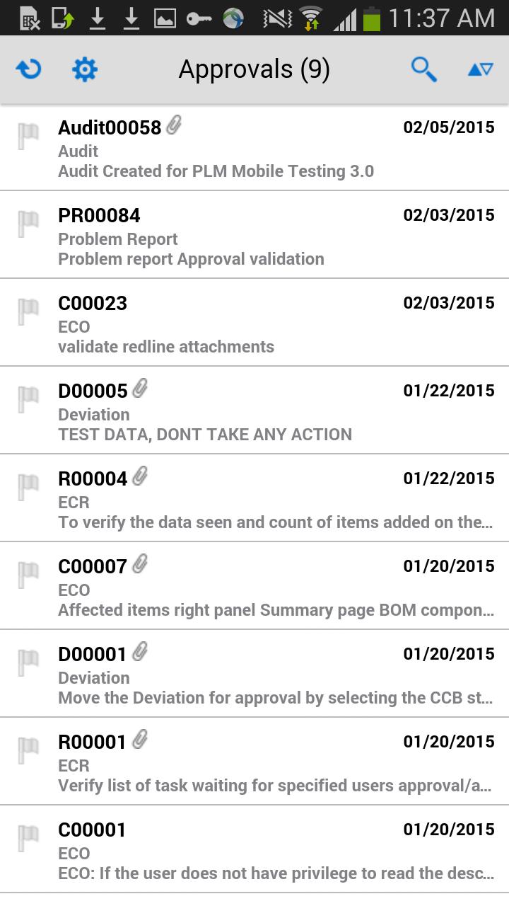 Oracle PLM Mobile
