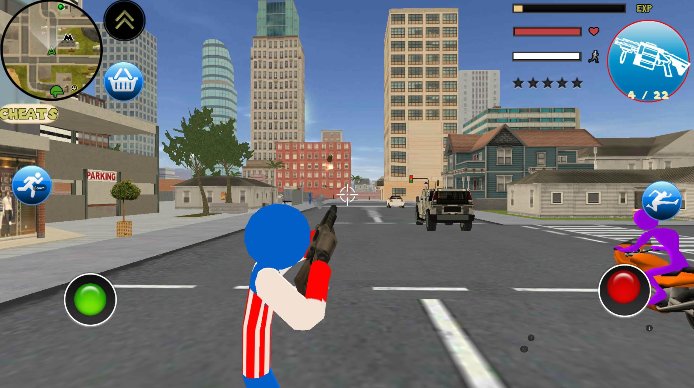 Stickman Capitaine Rope Hero