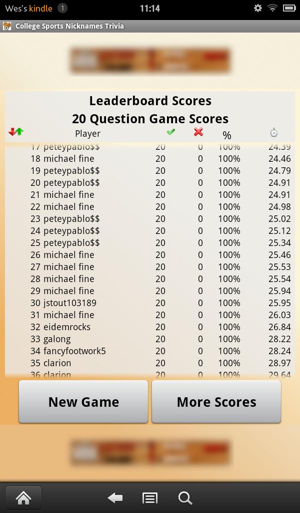 College Sports Nicknames Quiz