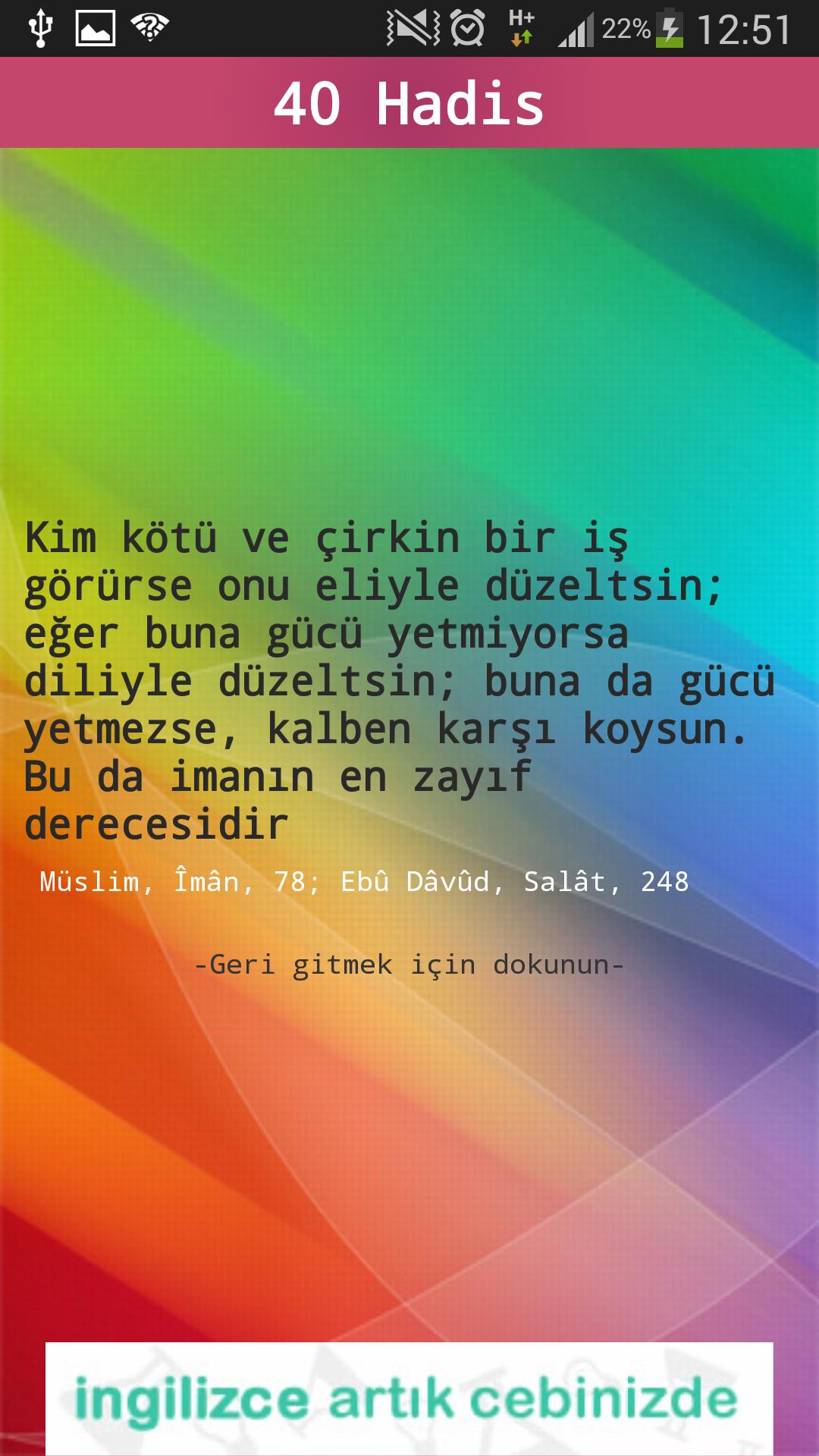 40 Hadis + Widget