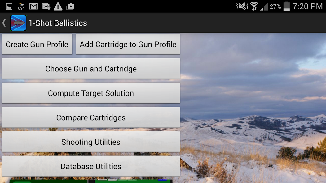 1-Shot Ballistics