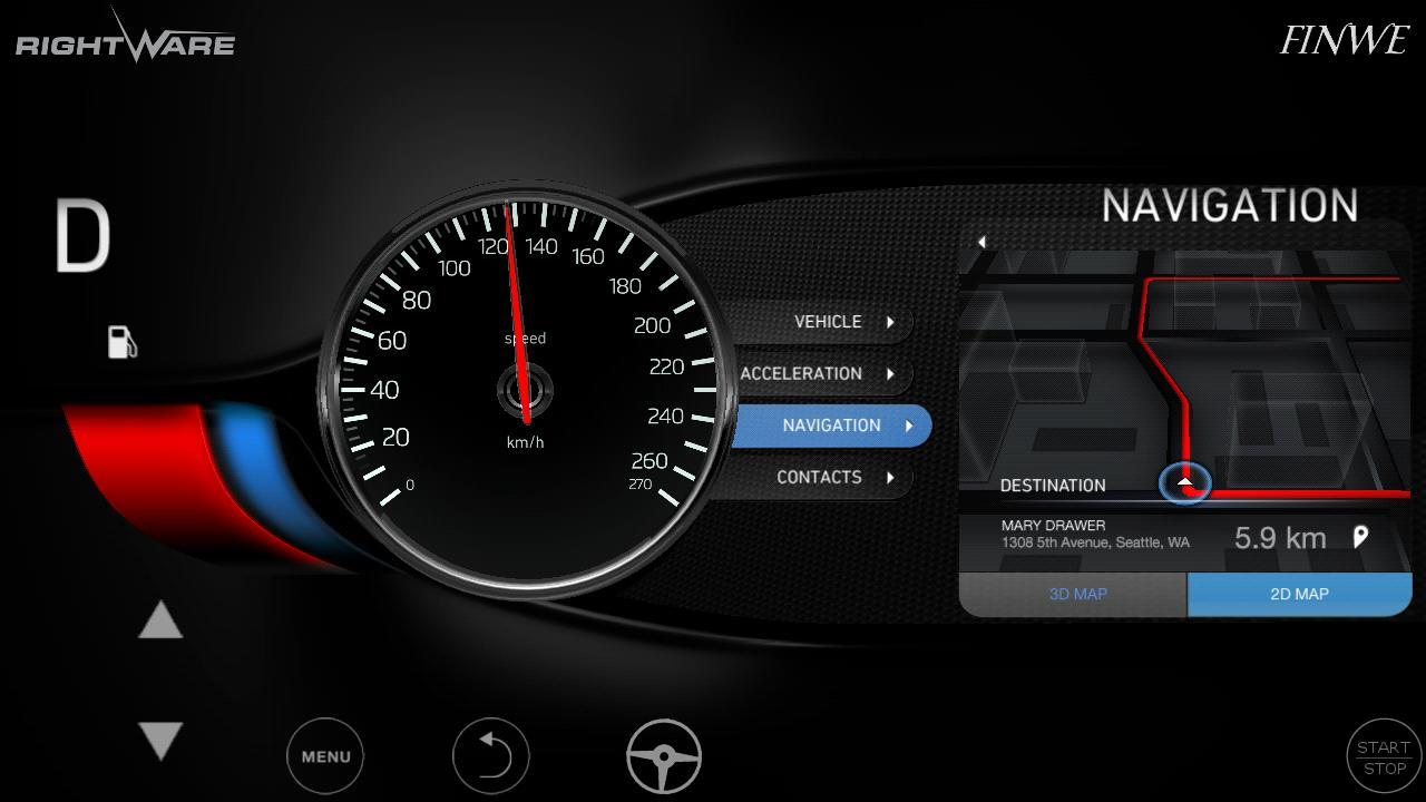 3D Car UI Demo