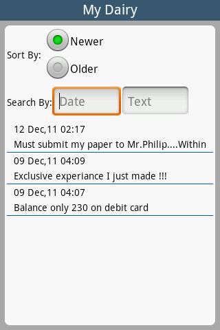 Quick Diary