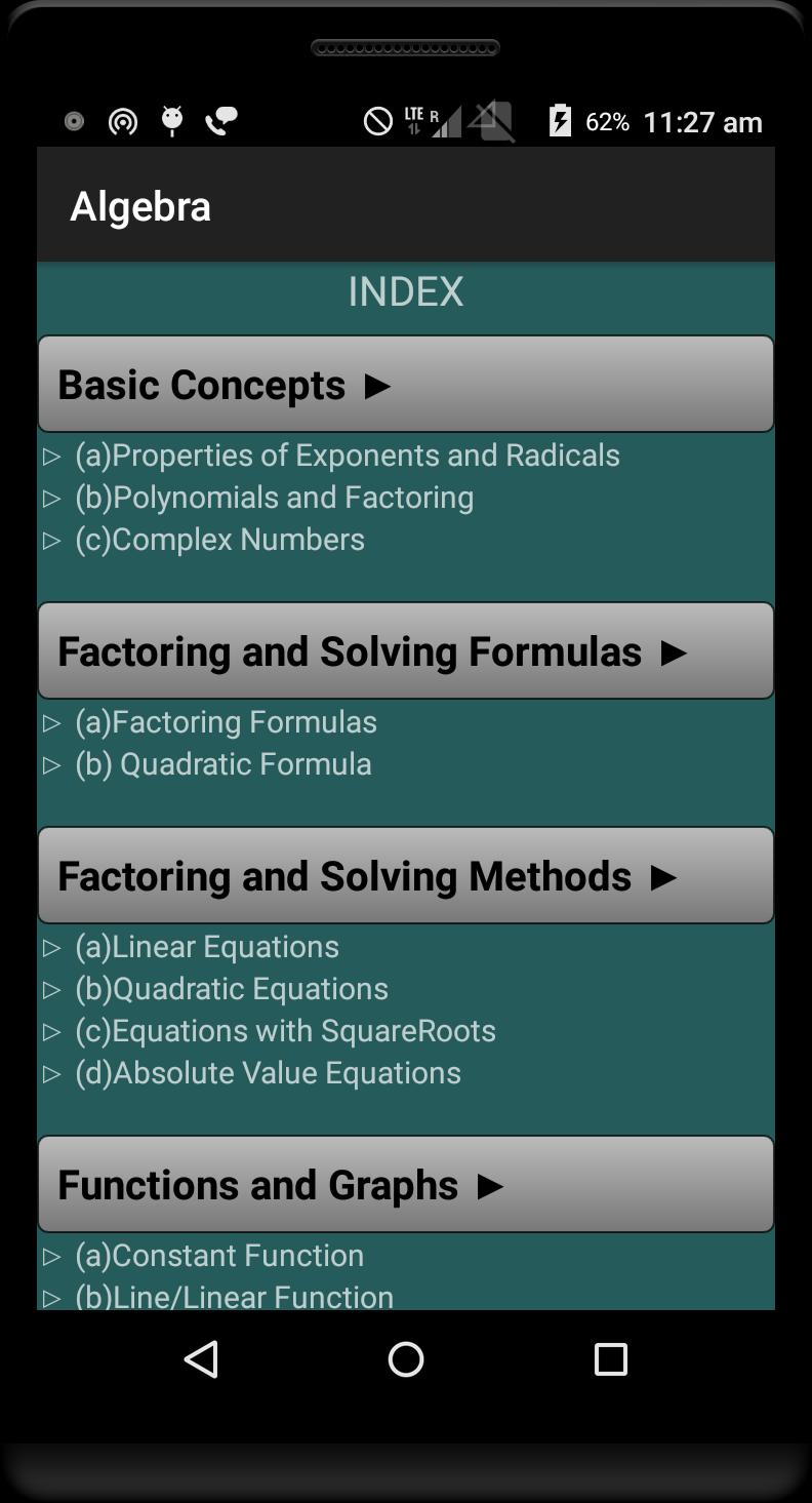 Math Formulae Lite