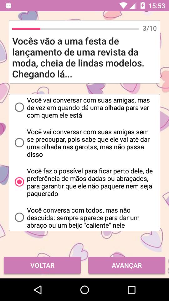 Quiz namoro
