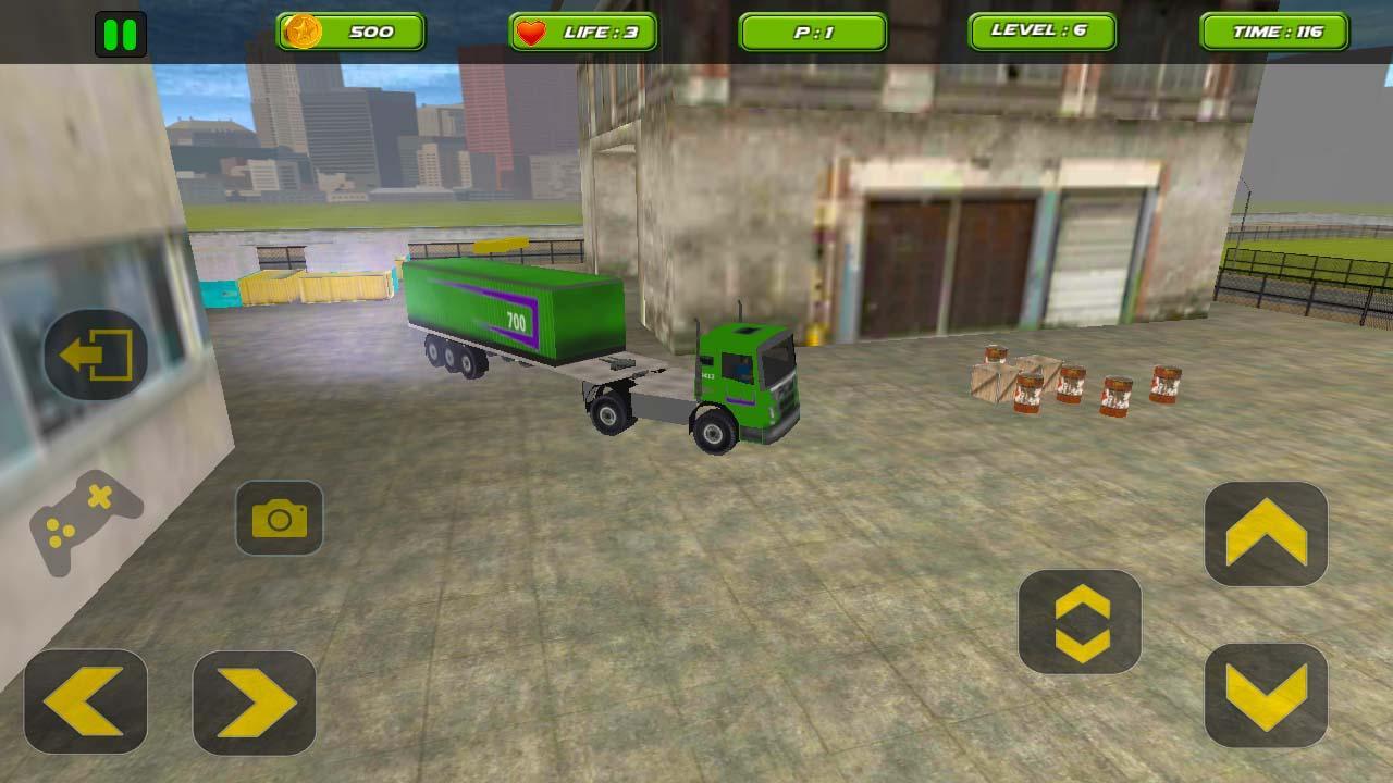 3D 18 wheels truck driver