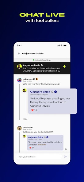 TR - Chat with Football Stars