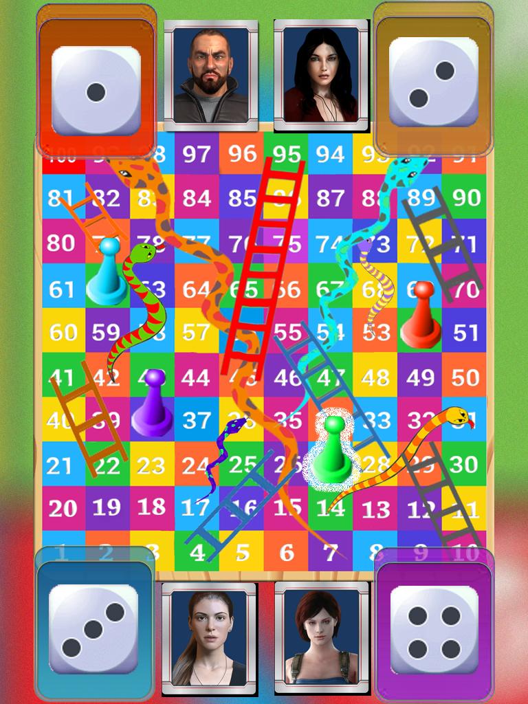Snakes And Ladders - Dice Game : Board Game