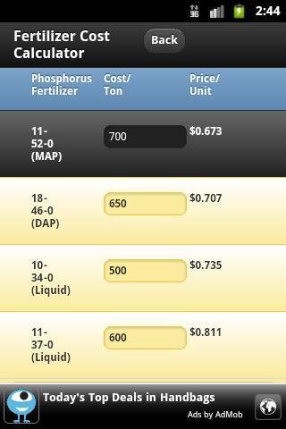 Fertilizer Cost Calculator