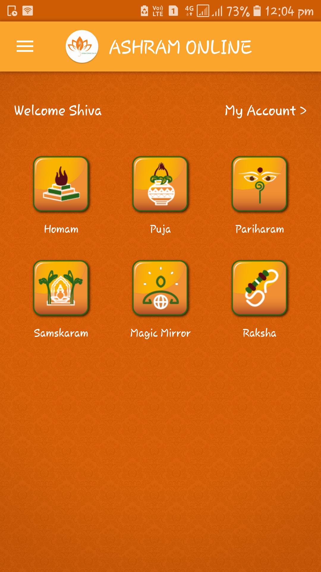 ASHRAM HOMAM & PUJA