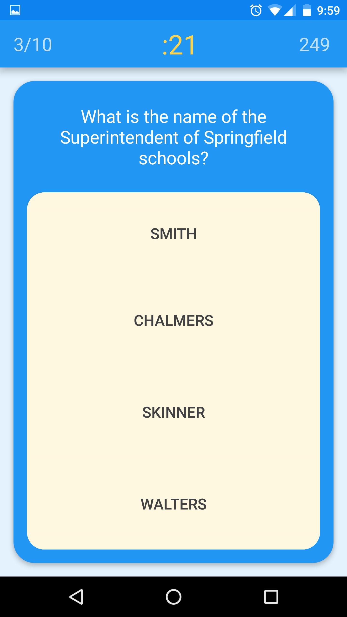 Yellow Family Quiz