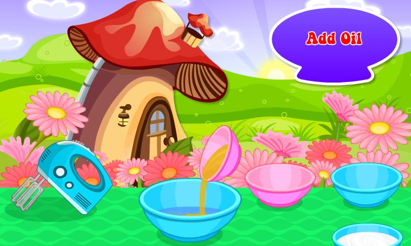 Mushroom House Cake