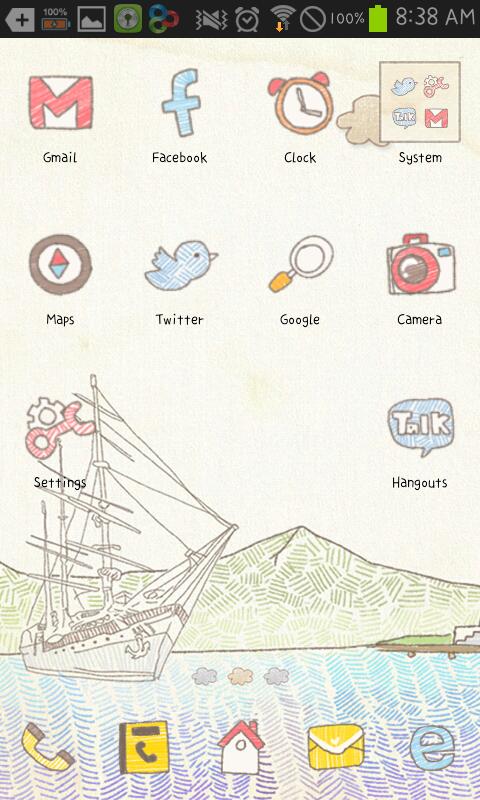 village&sailboat go launcher