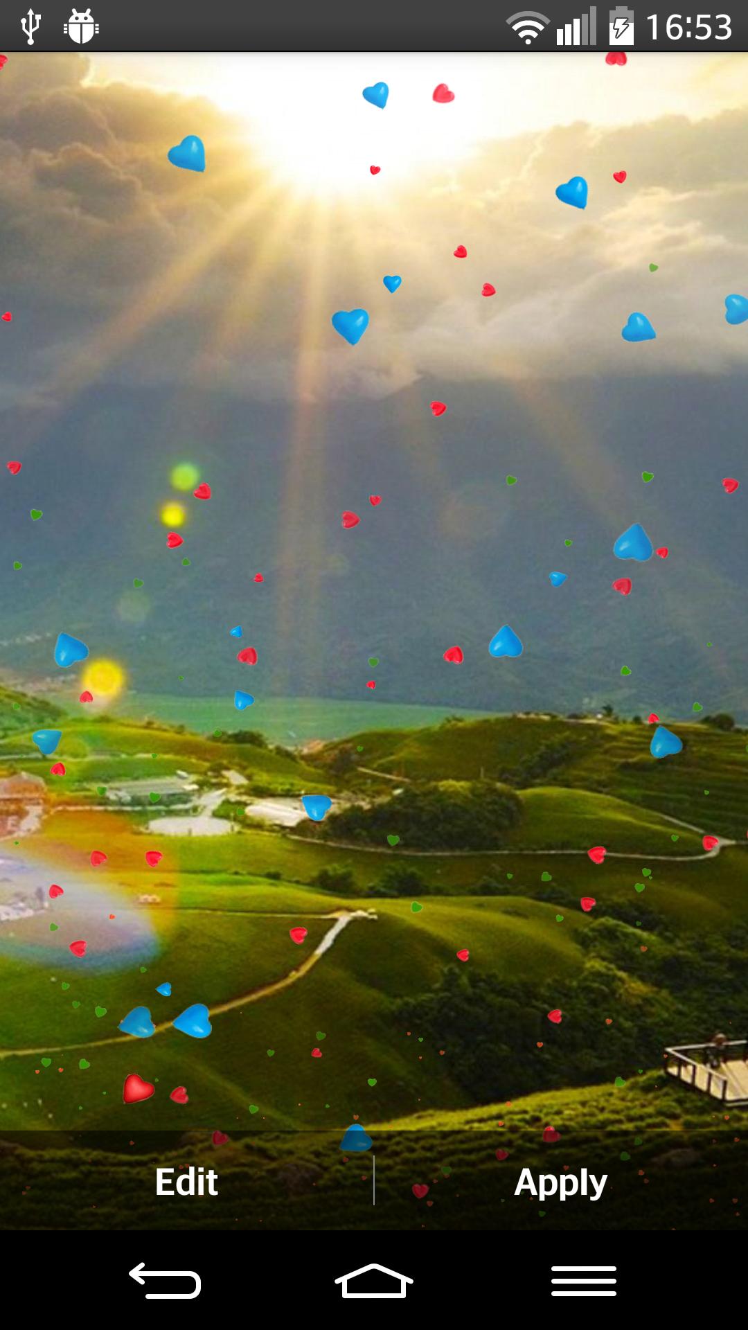 Heart Balloons Live Wallpaper